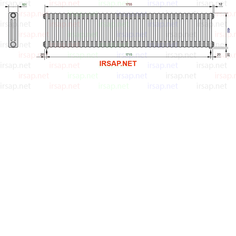 Радиатор IRSAP Tesi 30450/39 T16 CL 01